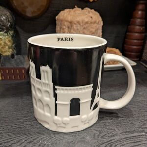 Starbucks Paris Metro Skyline Relief  Collector Mug 2011 16 Ounce